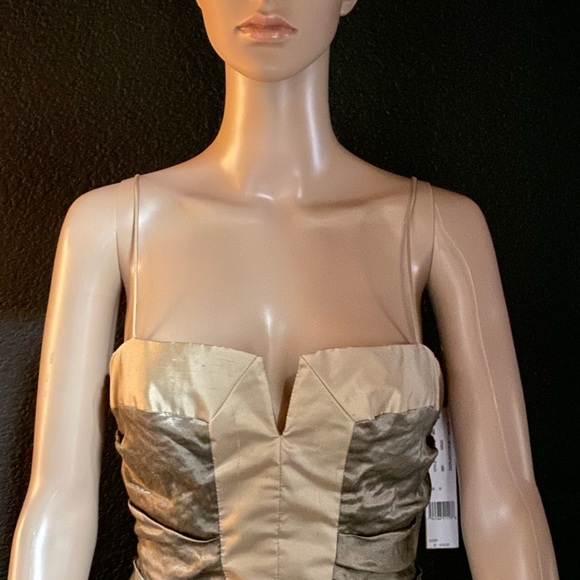 NICOLE MILLER Scrunch Cocktail Dress Size 6 - Picture 2 of 7